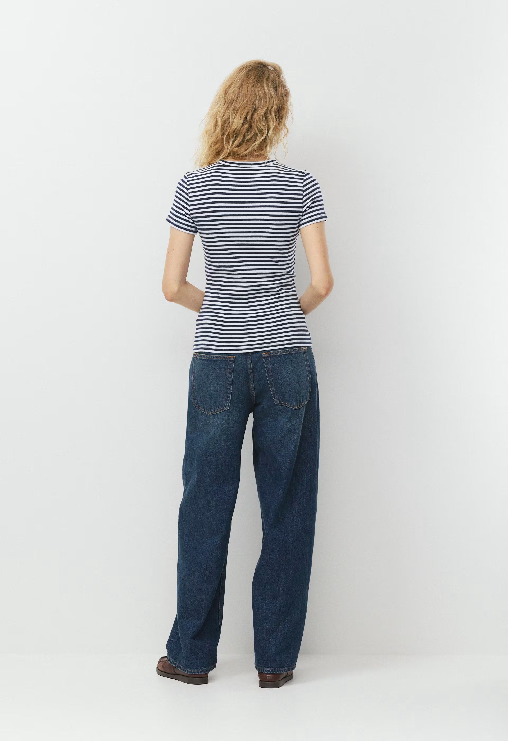 BestHug™ Little Ribbed Hip T-Shirt - ADMRL NVY/PLN AIR