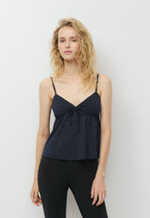 CottonWhisk™ Loulou Camisole - ADMIRAL NAVY/ WHITE