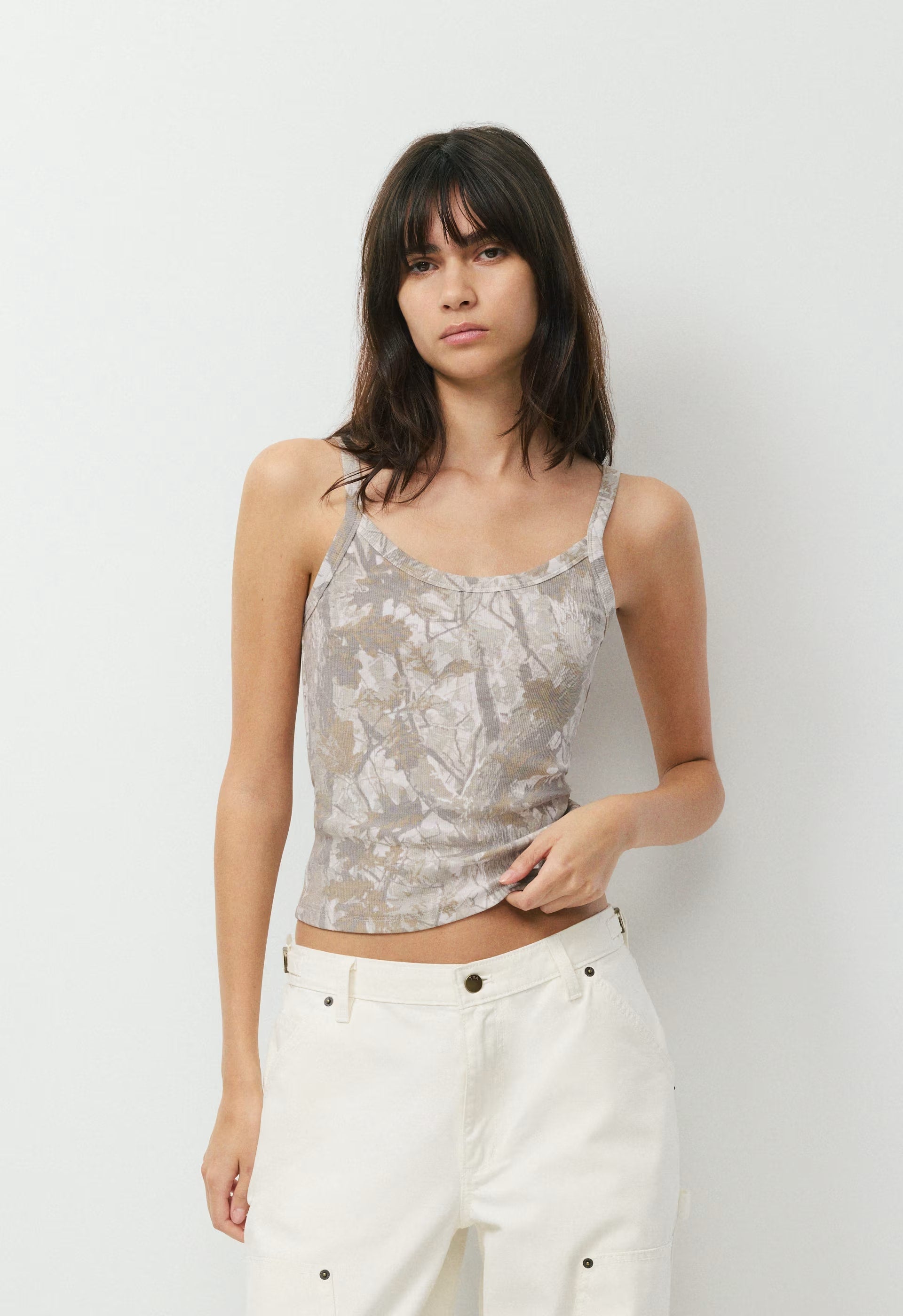 HomeStretch™ Rib Spectrum Cami Tank - FLUENT TAUP NATURESCAP