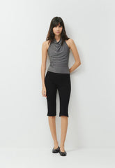 Smooth Matter™ Tower Halter Top - DARK GREY/BLACK