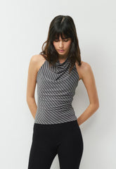 Smooth Matter™ Tower Halter Top - DARK GREY/BLACK