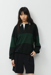 Mighty Cotton™ Lomu Polo - BLACK/FIGTREE GREEN