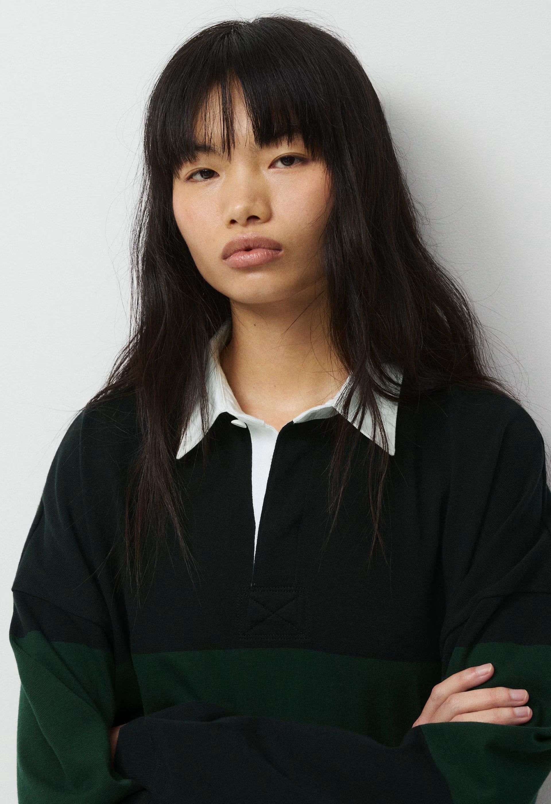 Mighty Cotton™ Lomu Polo - BLACK/FIGTREE GREEN