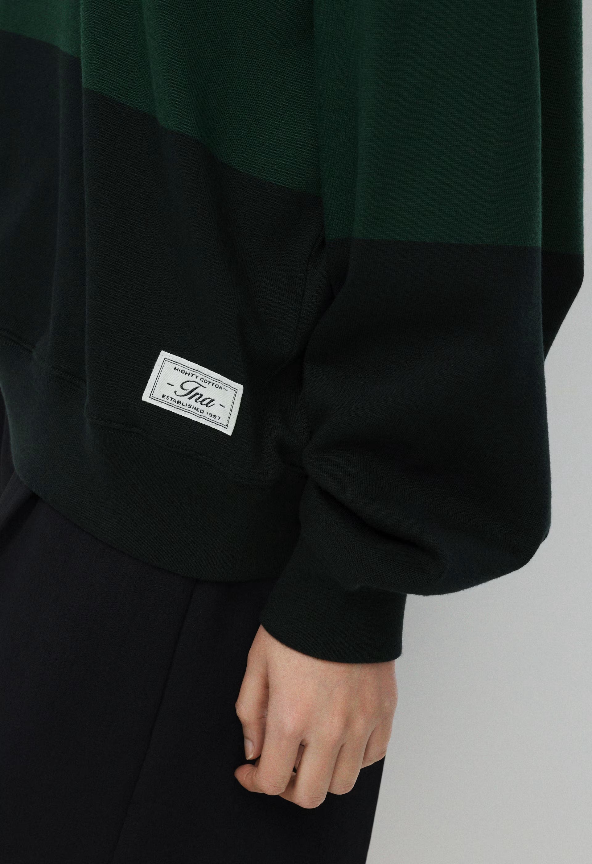 Mighty Cotton™ Lomu Polo - BLACK/FIGTREE GREEN