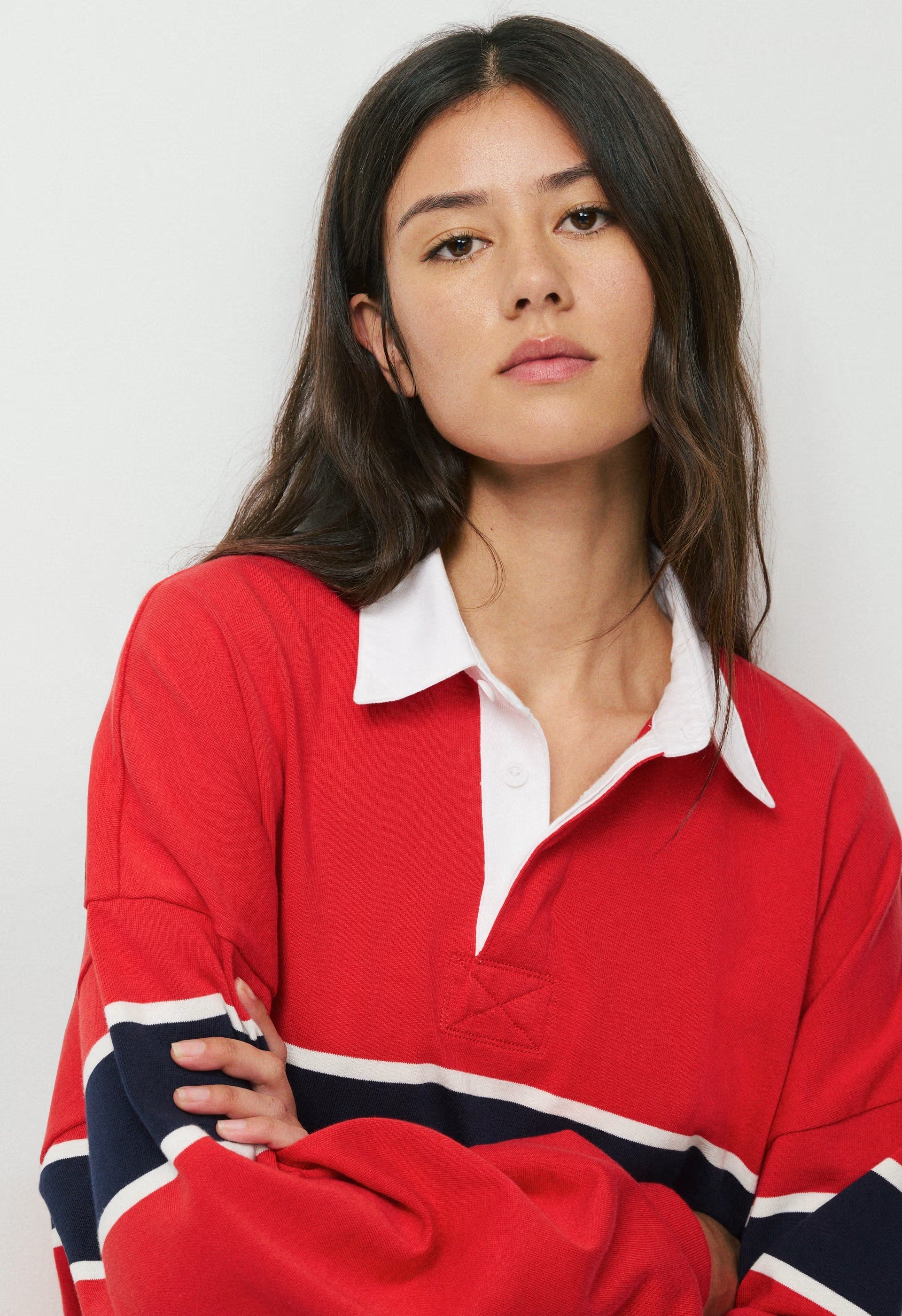 Mighty Cotton™ Lomu Polo - FLSHNG RD/ AD NAVY