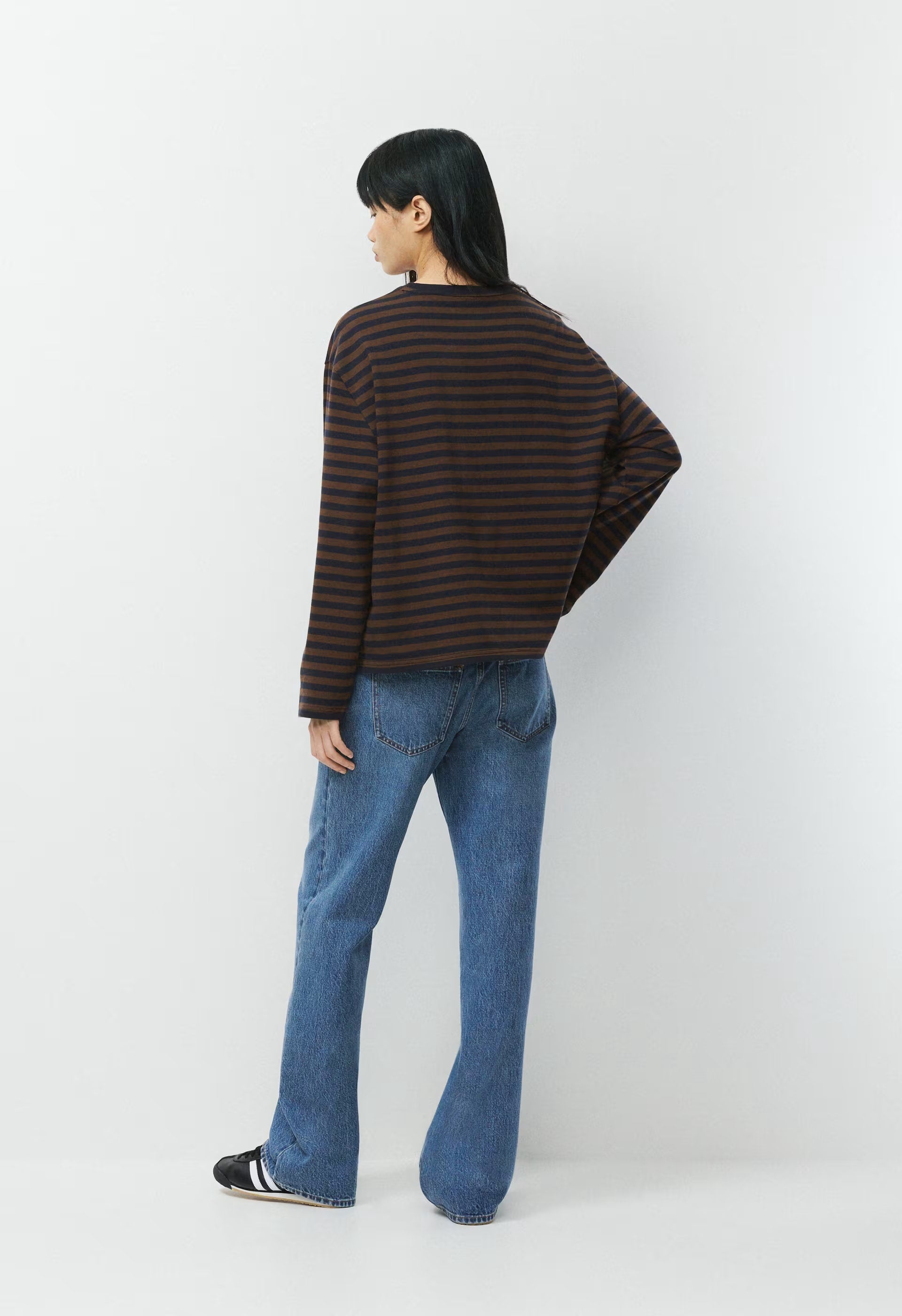 Mighty Cotton™ Fletch Longsleeve - RCH MCH BRN/ADML NAVY
