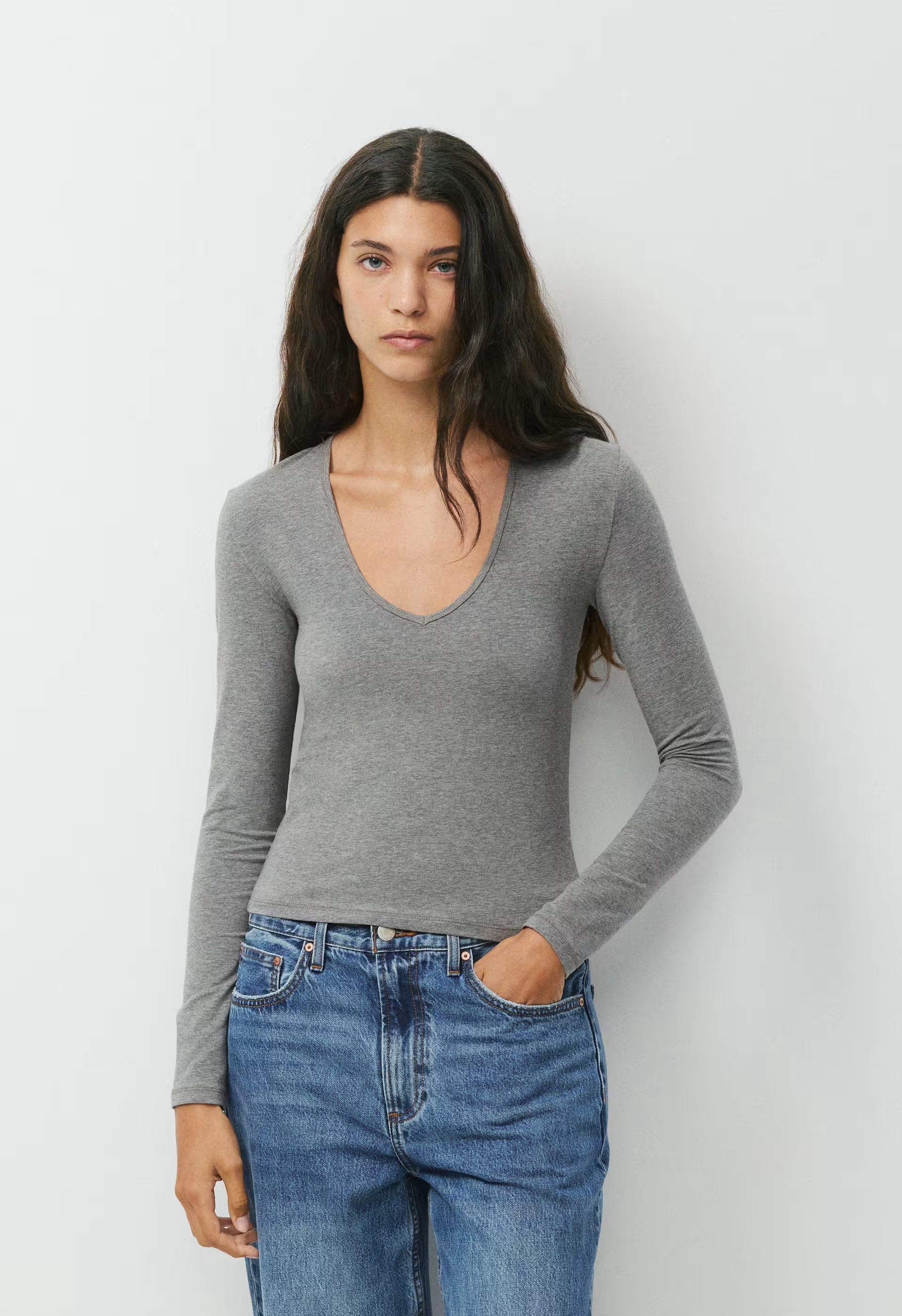 HomeStretch™ Smooth Places Longsleeve - HEATHER DARK GREY