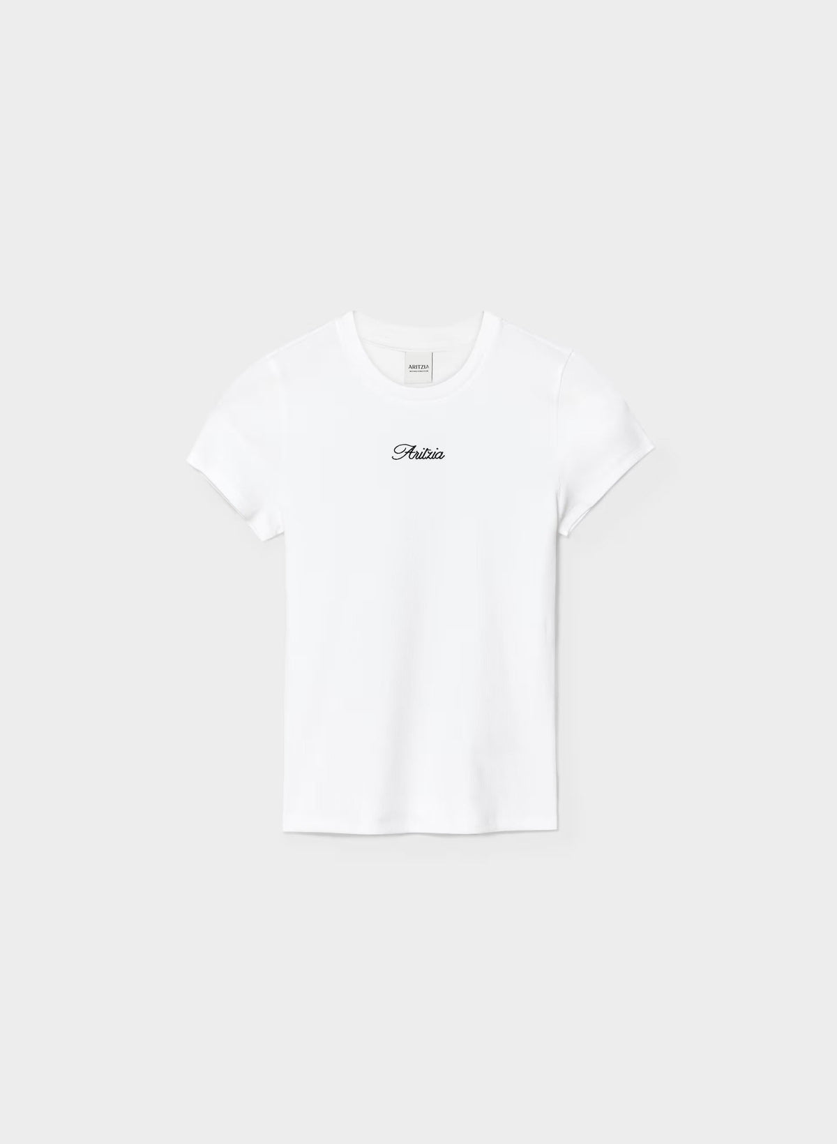 HomeStretch™ Rib Tune T-Shirt - WHITE/BLACK