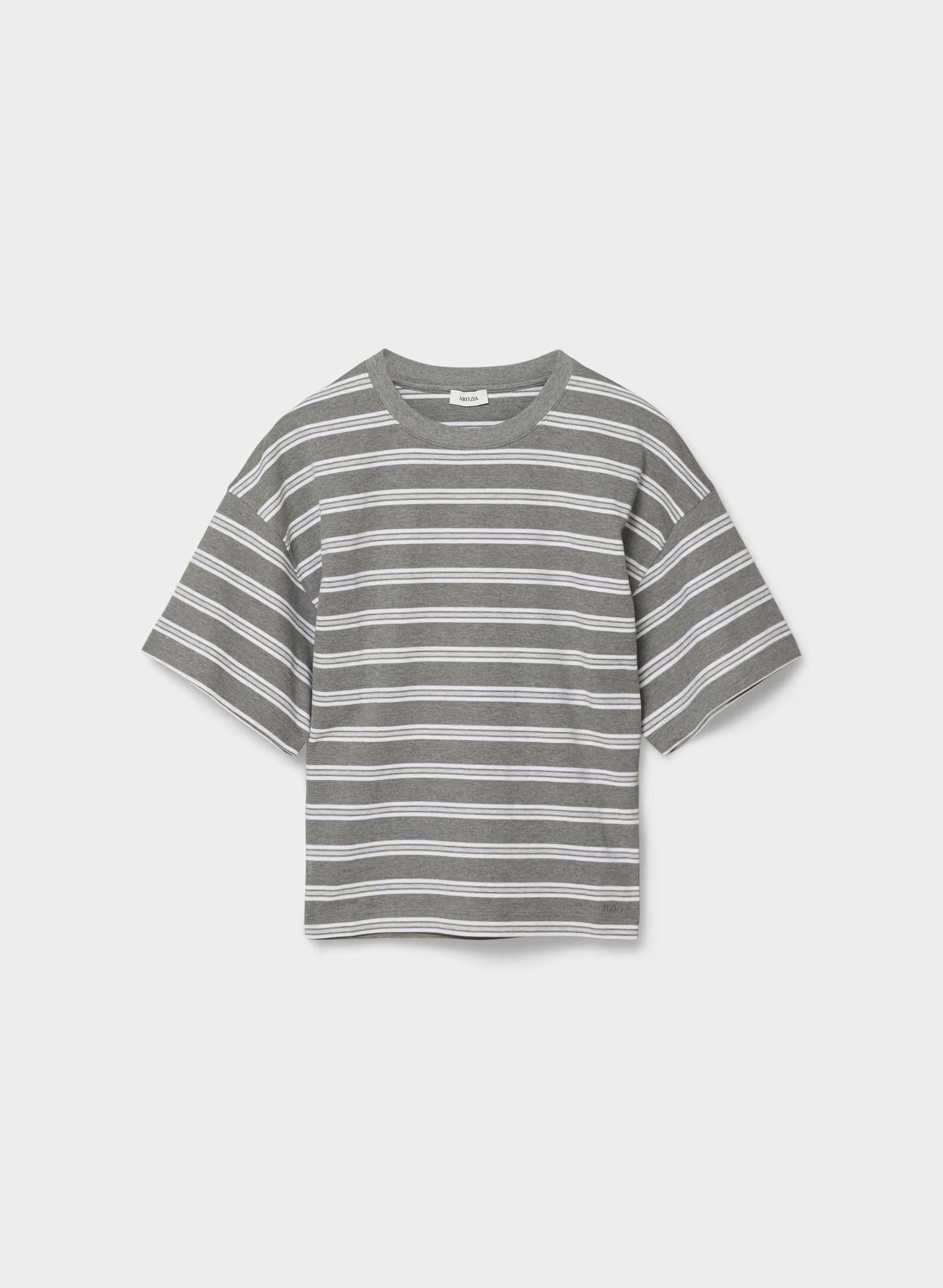 InterLock Cotton Barclay T-Shirt - HDRKGRY/ HCLD WHT