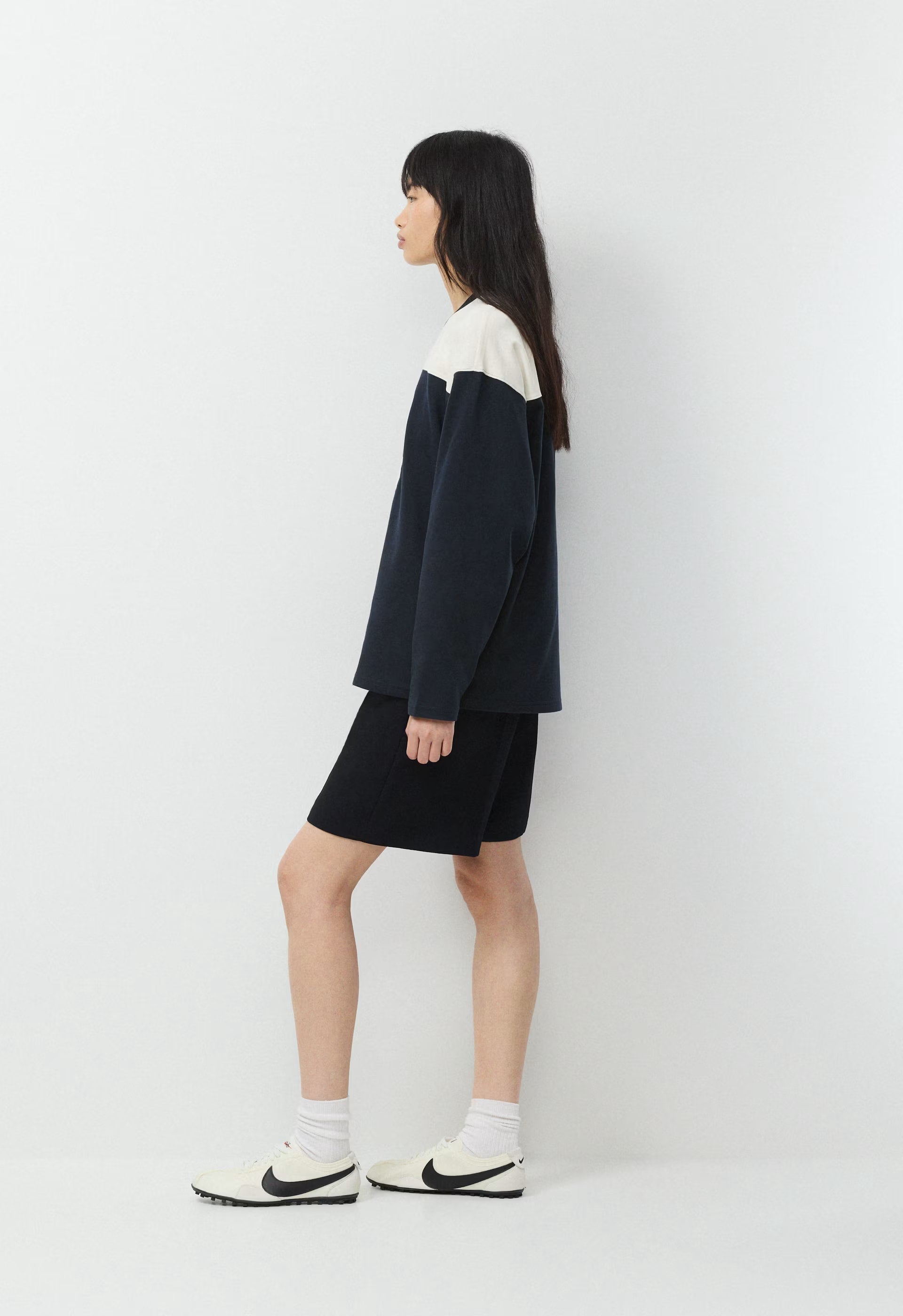 Mighty Cotton™ Ramos Longsleeve - ADMIRAL NVY/LT BIRCH