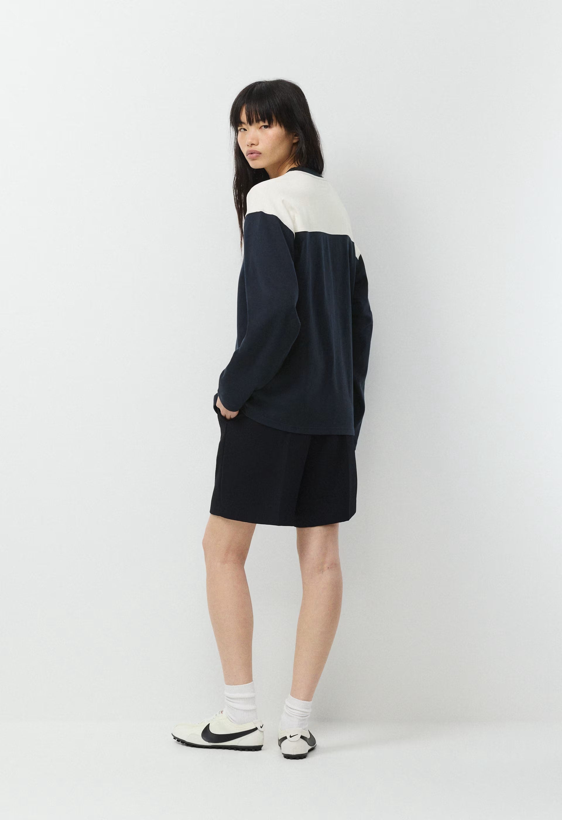 Mighty Cotton™ Ramos Longsleeve - ADMIRAL NVY/LT BIRCH