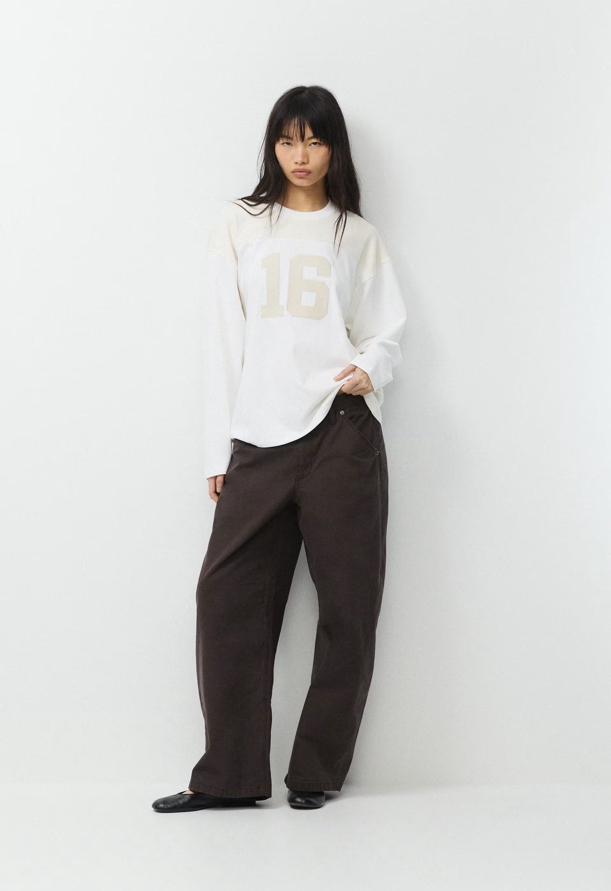 Mighty Cotton™ Ramos Longsleeve - WHITE/LIGHT BIRCH