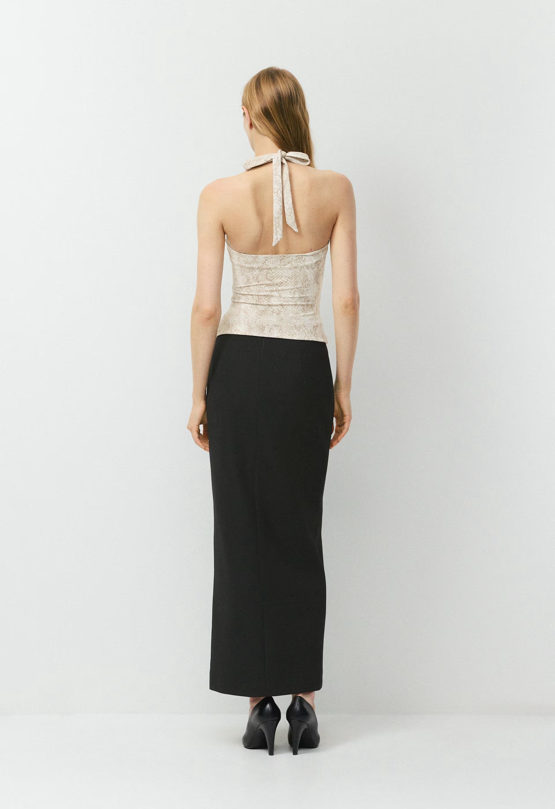 Original Contour Optimum Halter Top - LIGHT BIRCH/TONAL