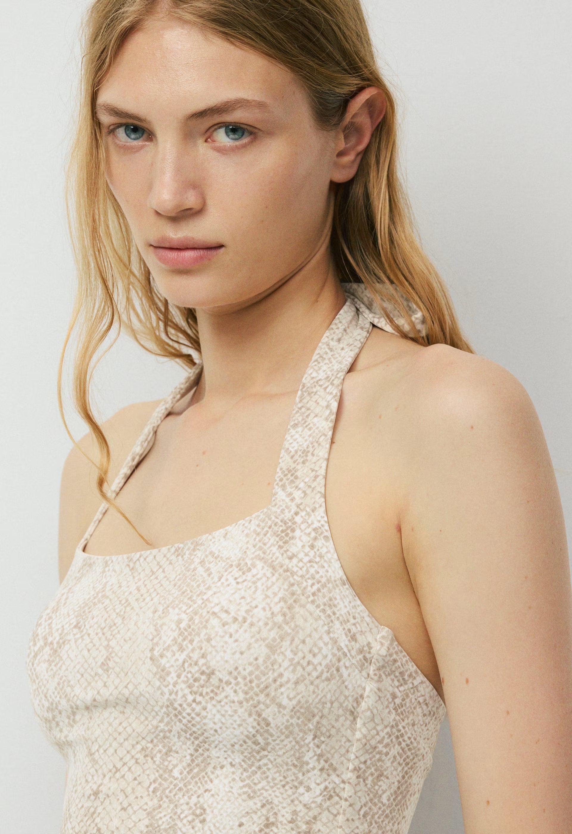 Original Contour Optimum Halter Top - LIGHT BIRCH/TONAL