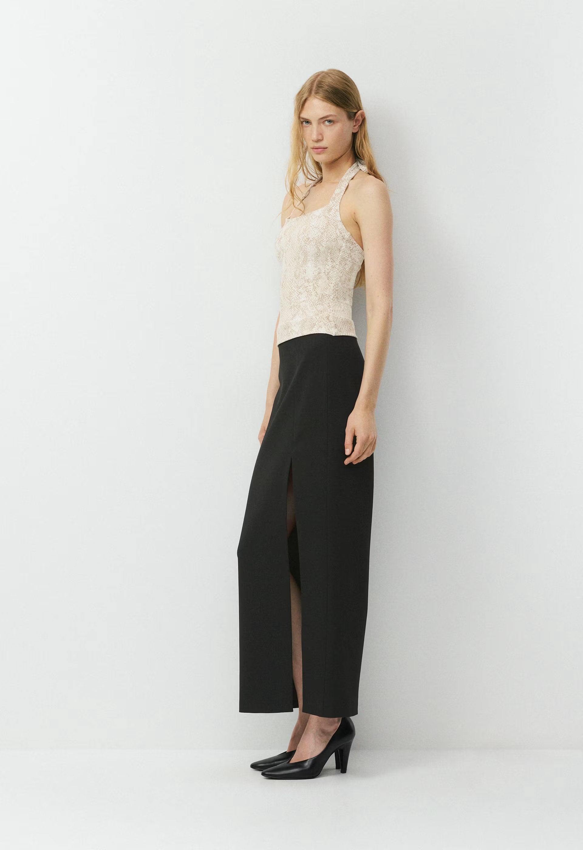 Original Contour Optimum Halter Top - LIGHT BIRCH/TONAL