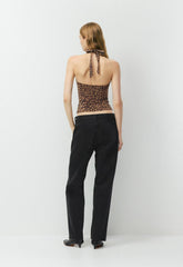 Original Contour Optimum Halter Top - COCOA SAND/MULTI