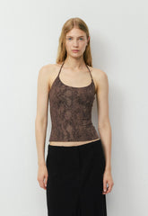 Original Contour Grace Halter Top - RICH MOCHA BRN/ TONAL
