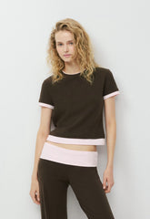 BestHug™ Happiness T-Shirt - CACAO NB BROWN/MGNLA