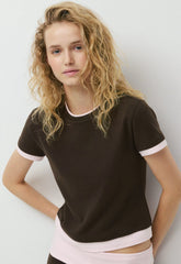 BestHug™ Happiness T-Shirt - CACAO NB BROWN/MGNLA