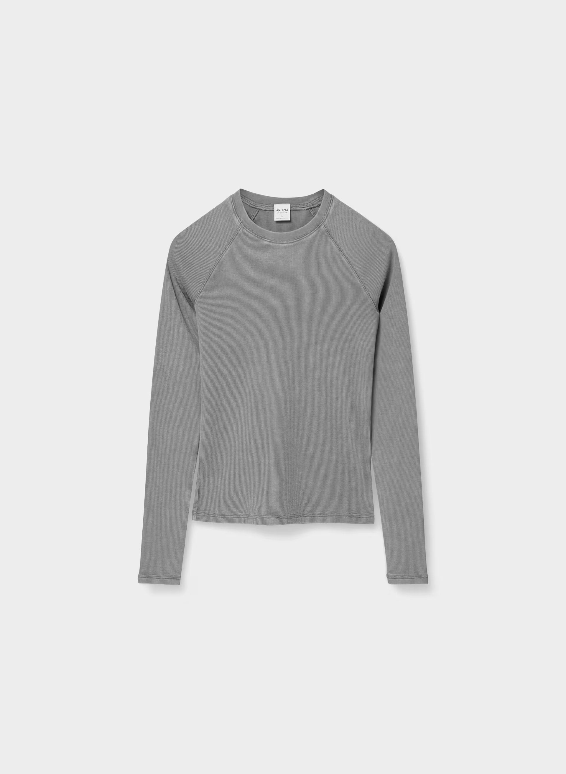 HomeStretch™ Rib Avenue Longsleeve - LIVED-IN DARK GREY