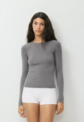 HomeStretch™ Rib Avenue Longsleeve - LIVED-IN DARK GREY