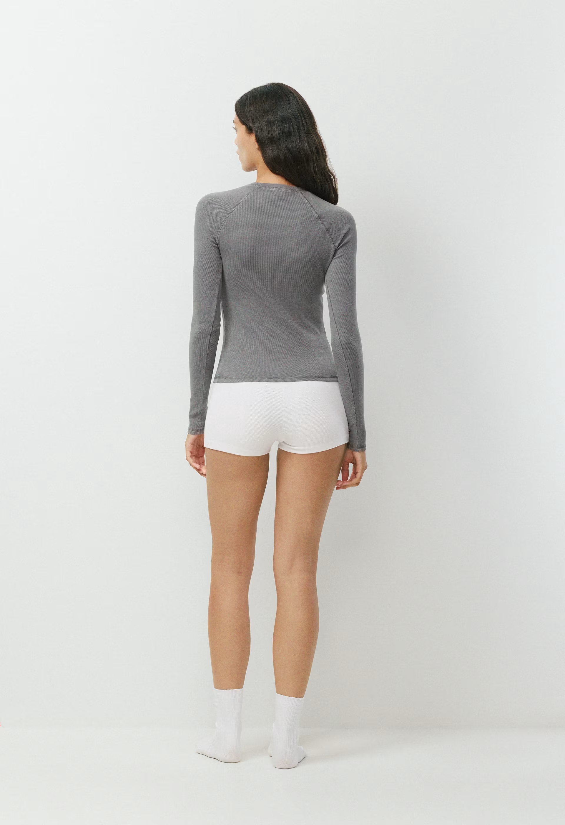 HomeStretch™ Rib Avenue Longsleeve - LIVED-IN DARK GREY