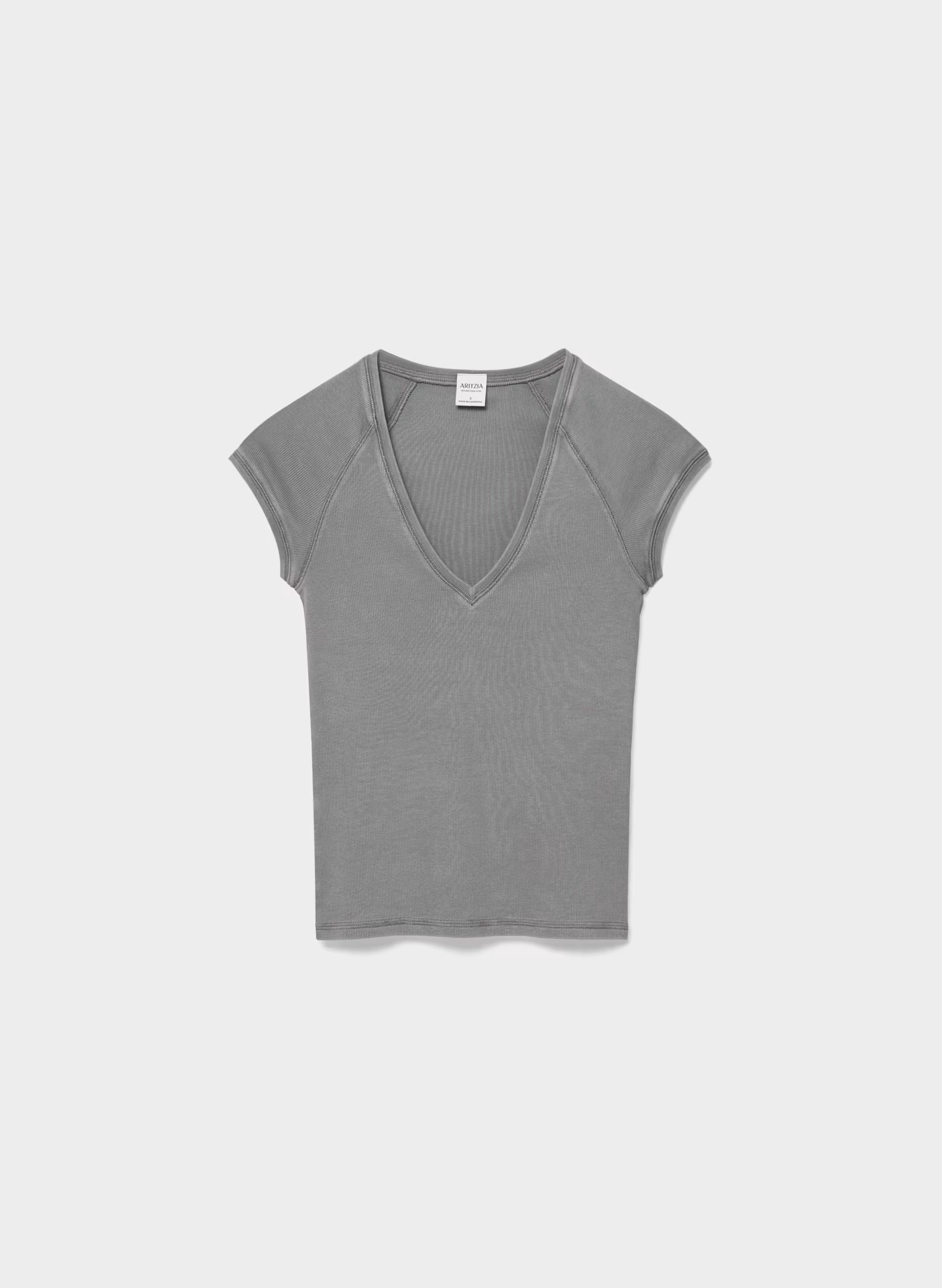 HomeStretch™ Rib Location T-Shirt - LIVED-IN DARK GREY