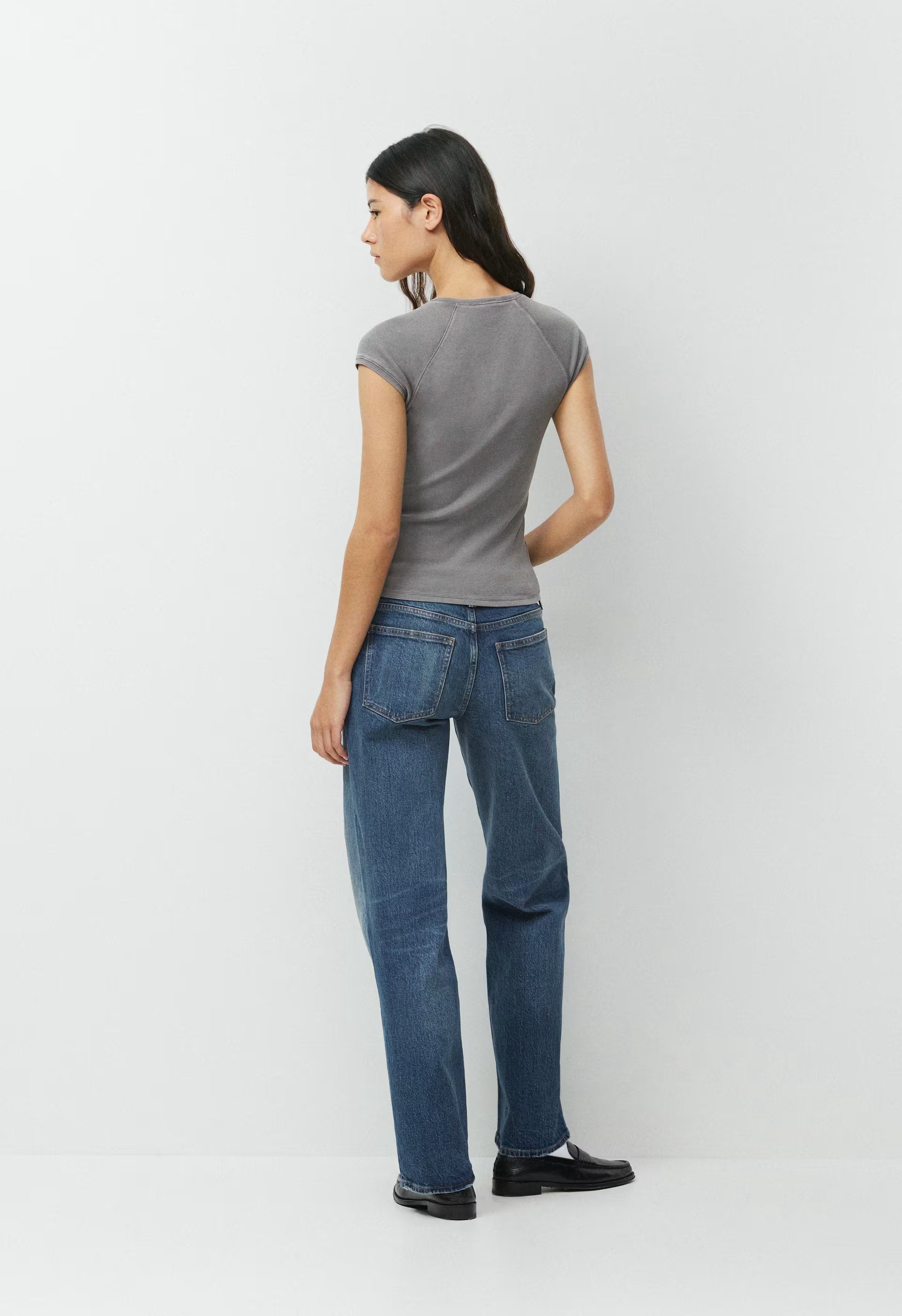 HomeStretch™ Rib Location T-Shirt - LIVED-IN DARK GREY