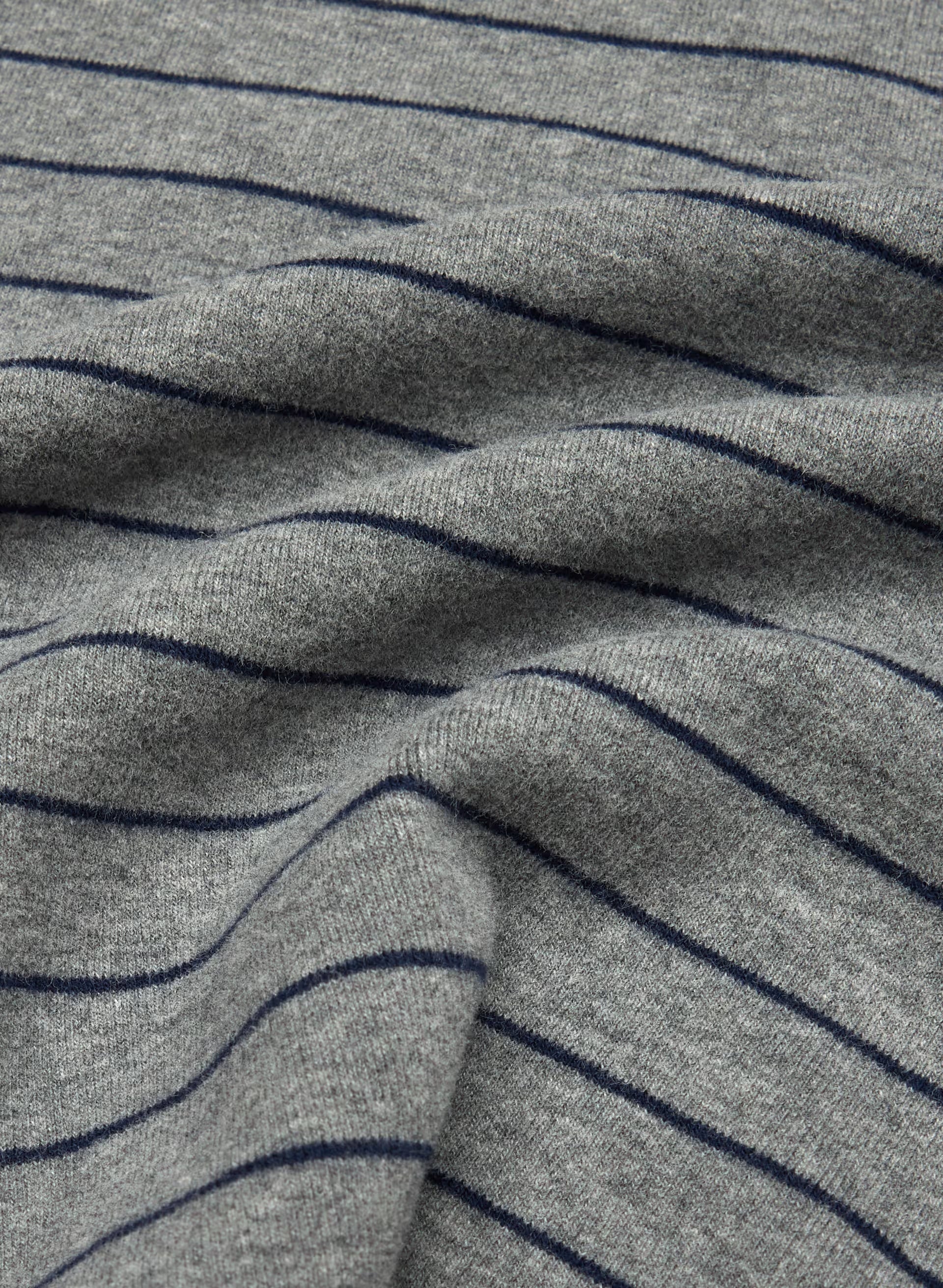 Little Ripple T-Shirt - HTR INLND GREY/AD NAVY