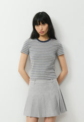 Little Ripple T-Shirt - HTR INLND GREY/AD NAVY