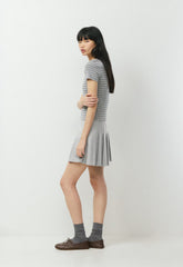 Little Ripple T-Shirt - HTR INLND GREY/AD NAVY