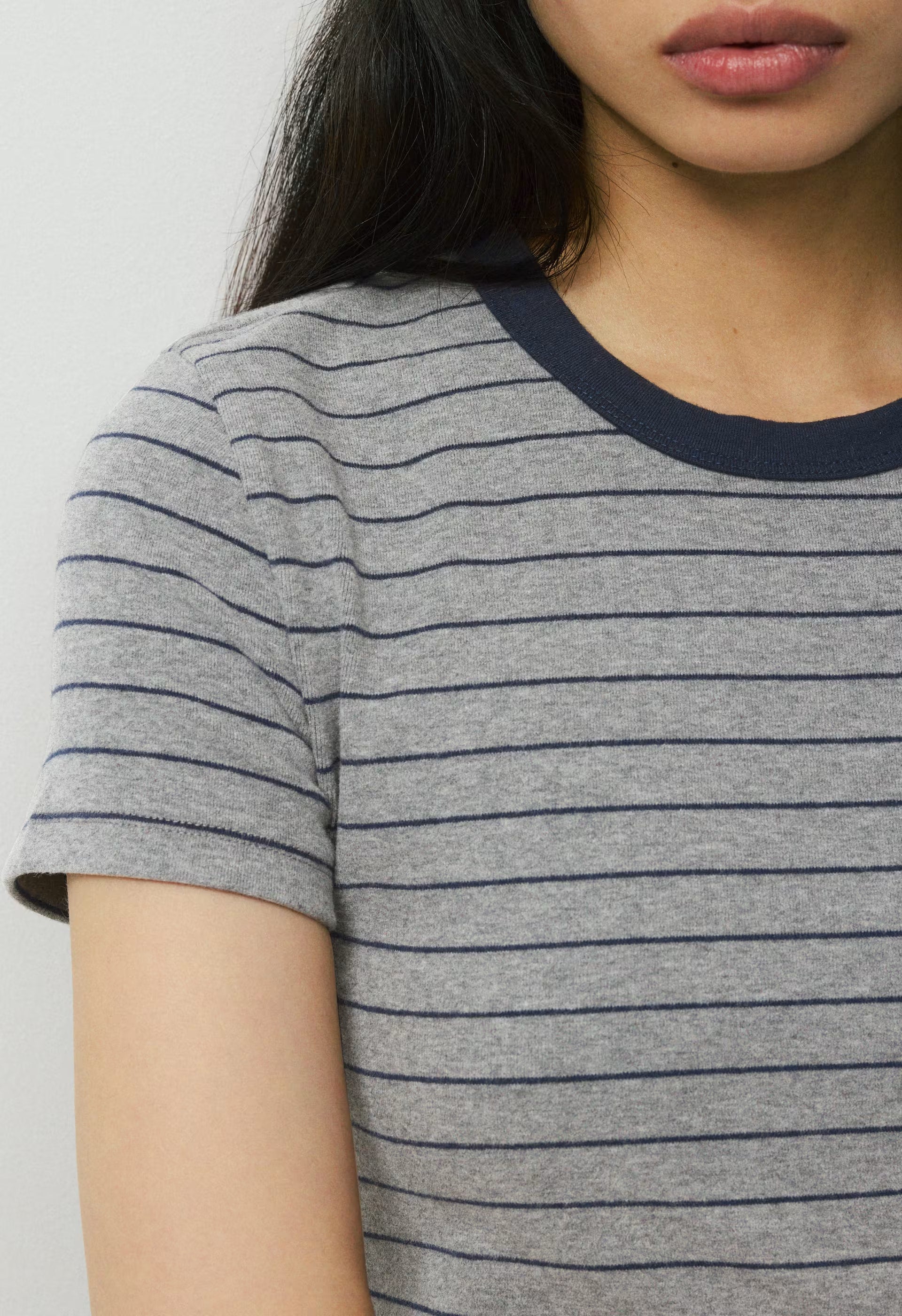 Little Ripple T-Shirt - HTR INLND GREY/AD NAVY