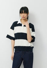 Mighty Cotton™ Lomu Shortsleeve Polo - LT BIRCH/ ADMIRAL