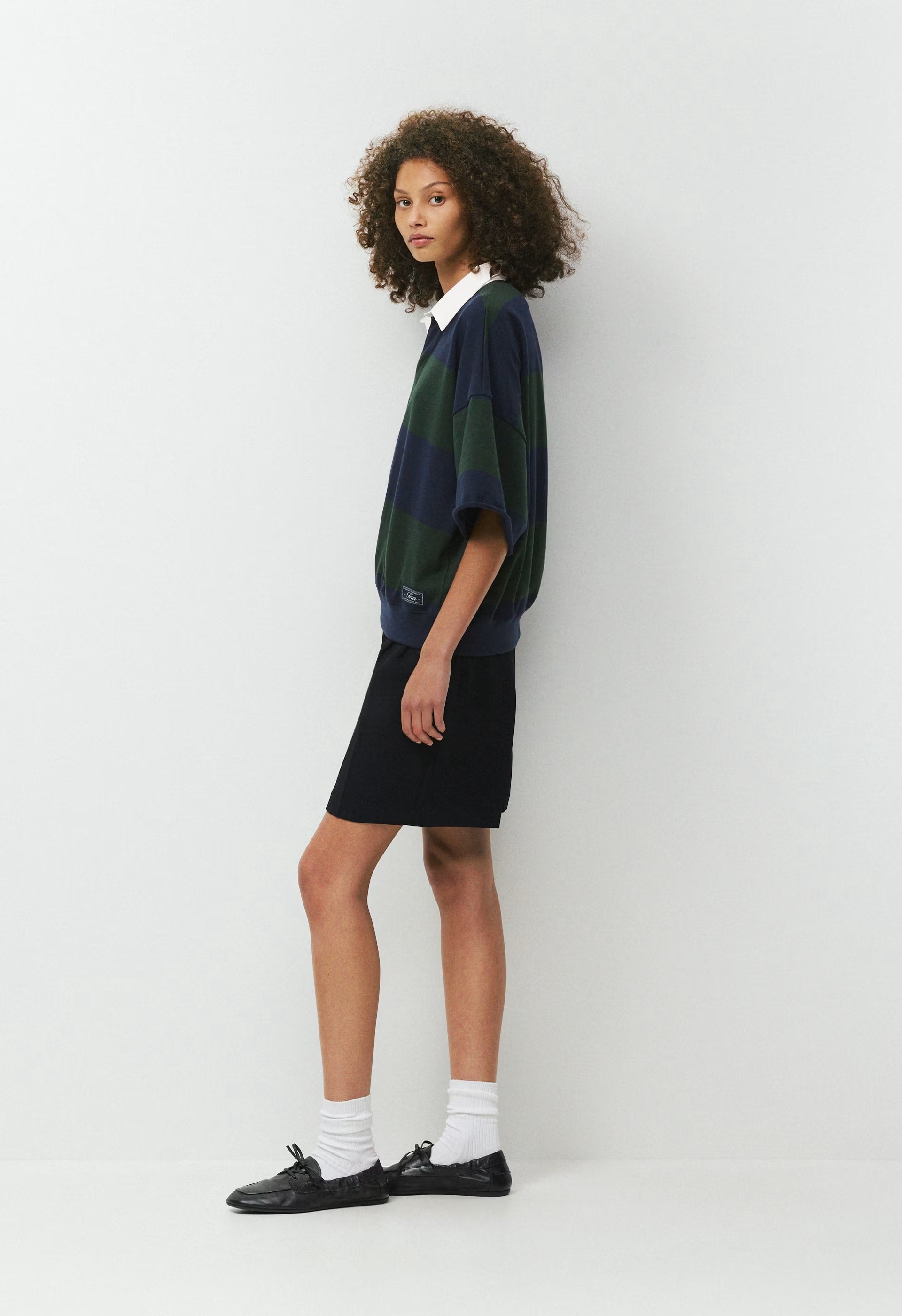 Mighty Cotton™ Lomu Shortsleeve Polo - FGTR GREEN/ADMRL NAVY