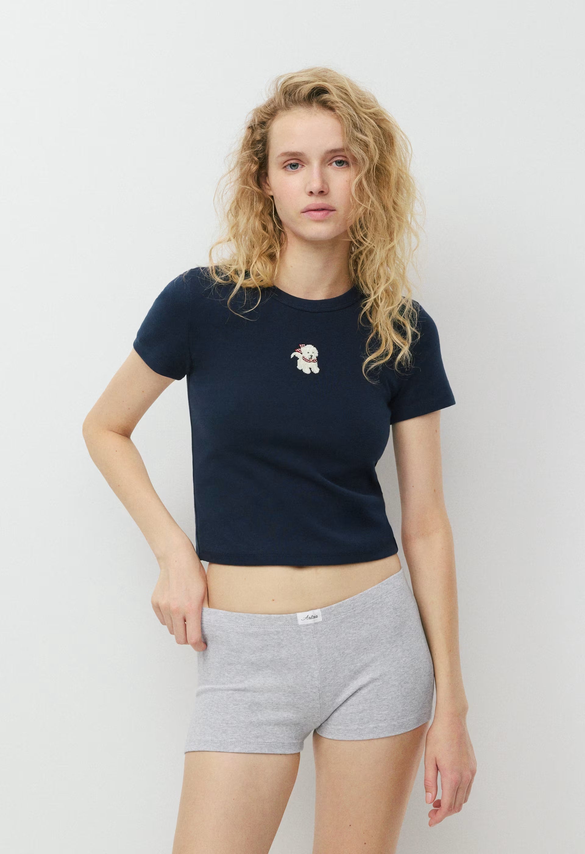Little Ripple Icon T-Shirt - ADMIRAL NAVY/ LUNA
