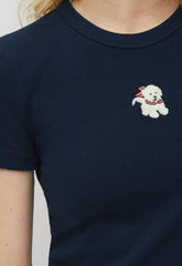 Little Ripple Icon T-Shirt - ADMIRAL NAVY/ LUNA