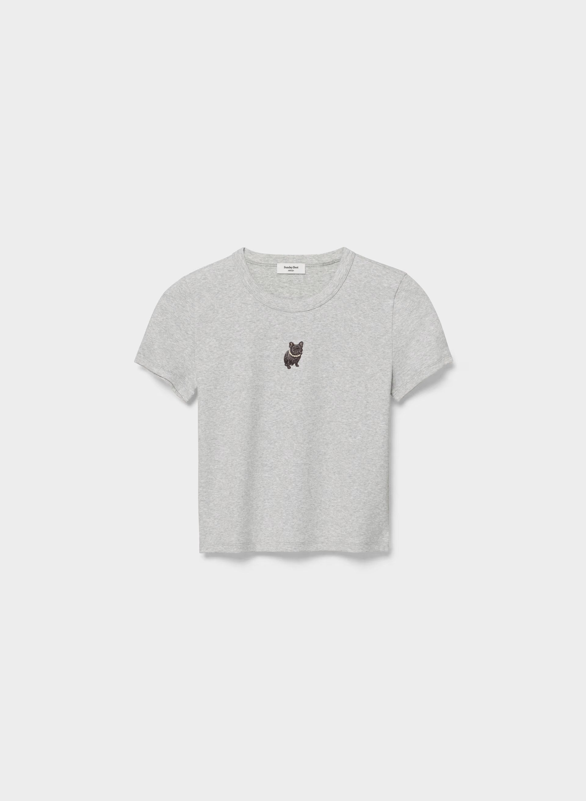 Little Ripple Icon T-Shirt - HEATHER CHROME/PEARL