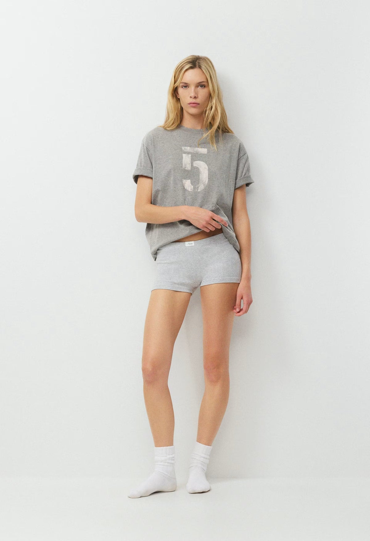 Soft Feels™ Detroit T-Shirt - H DARK GREY/WHITE