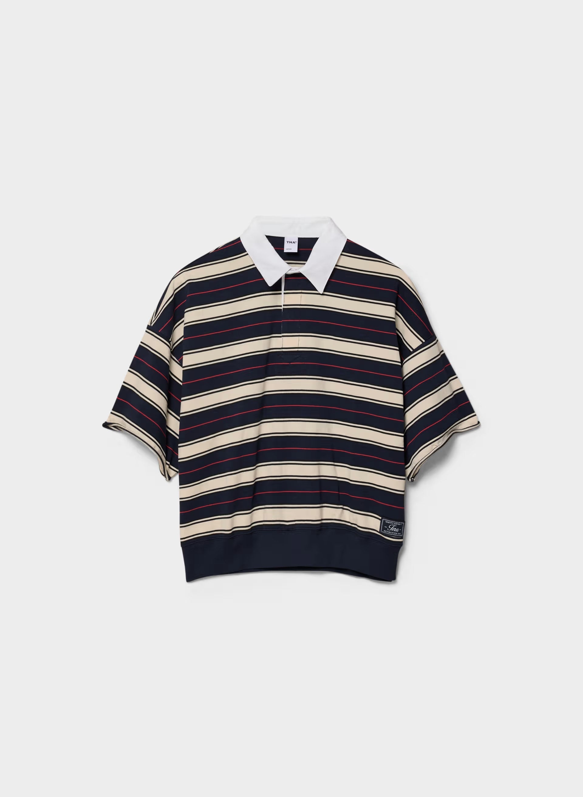 Mighty Cotton™ Lomu Shortsleeve Polo - ADMRL NVY/ SSD CRM