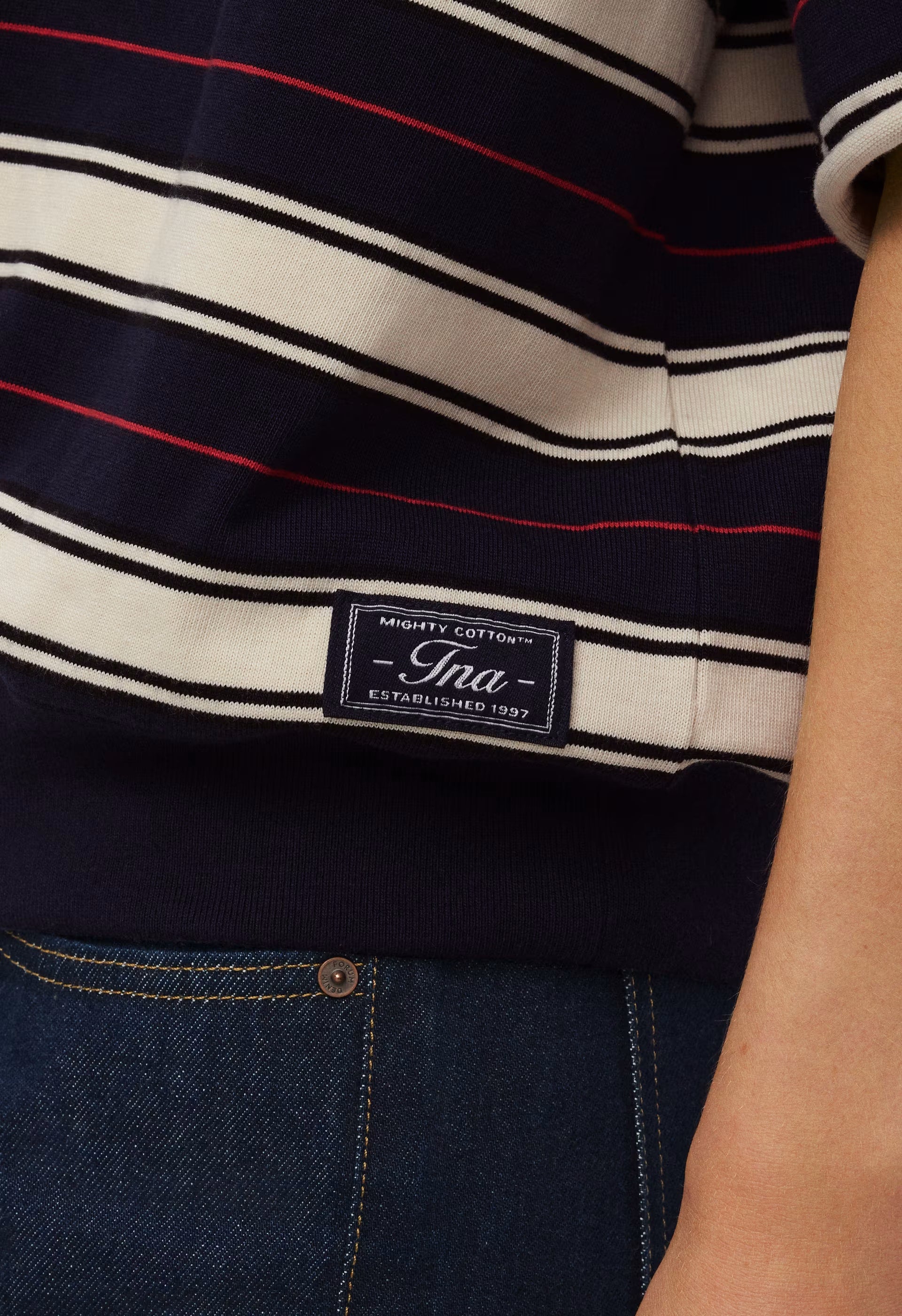 Mighty Cotton™ Lomu Shortsleeve Polo - ADMRL NVY/ SSD CRM