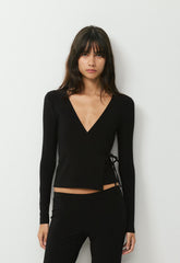 Smooth Matter™ Island Wrap Longsleeve - BLACK