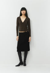 Smooth Matter™ Island Wrap Longsleeve - CACAO NIB BROWN