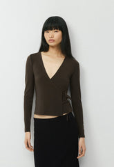 Smooth Matter™ Island Wrap Longsleeve - CACAO NIB BROWN