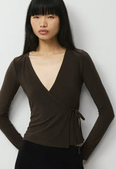Smooth Matter™ Island Wrap Longsleeve - CACAO NIB BROWN