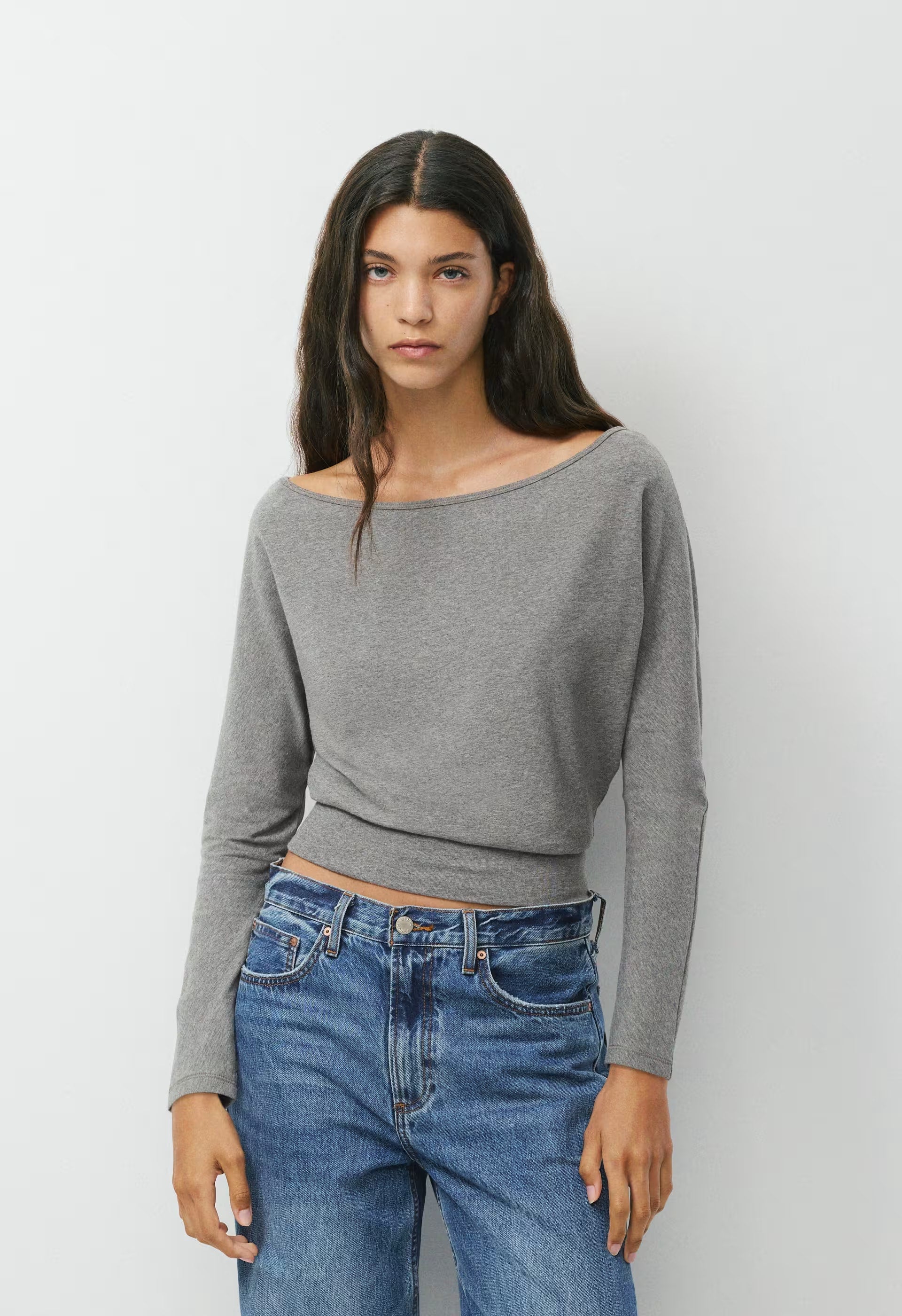 HomeStretch™ Smooth Mode Longsleeve - HEATHER DARK GREY
