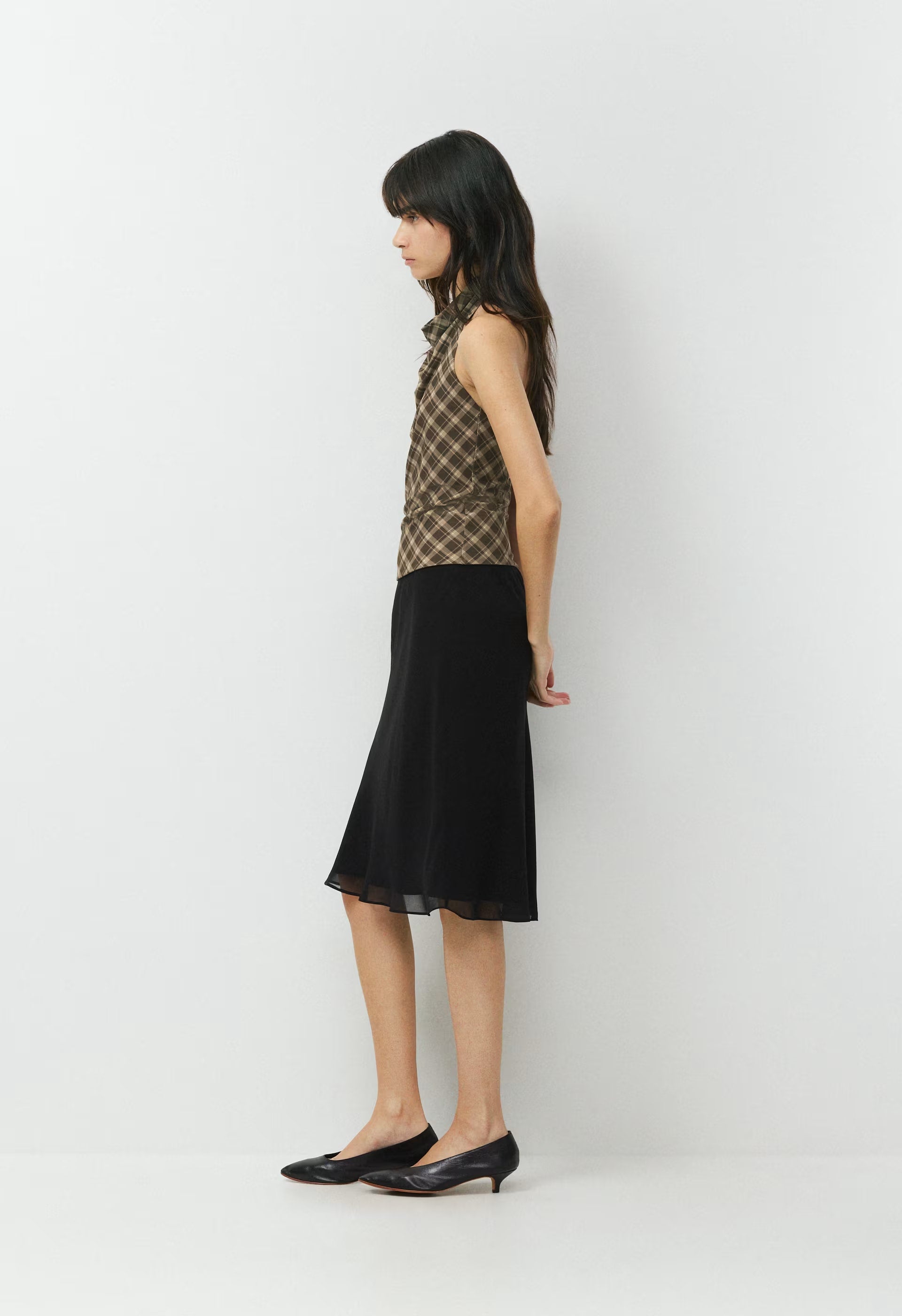 Smooth Matter™ Tower Halter Top - CAC NIB BROWN/ND TAUPE