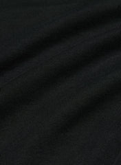 Interlock Cotton Script Longsleeve Top - BLACK