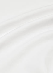 Interlock Cotton Script Longsleeve Top - WHITE