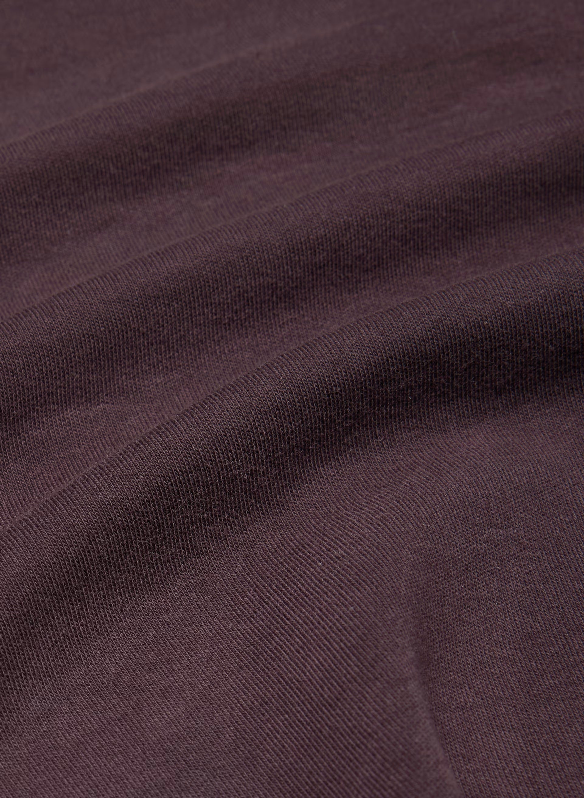Interlock Cotton Script Longsleeve Top - VELVET PLUM
