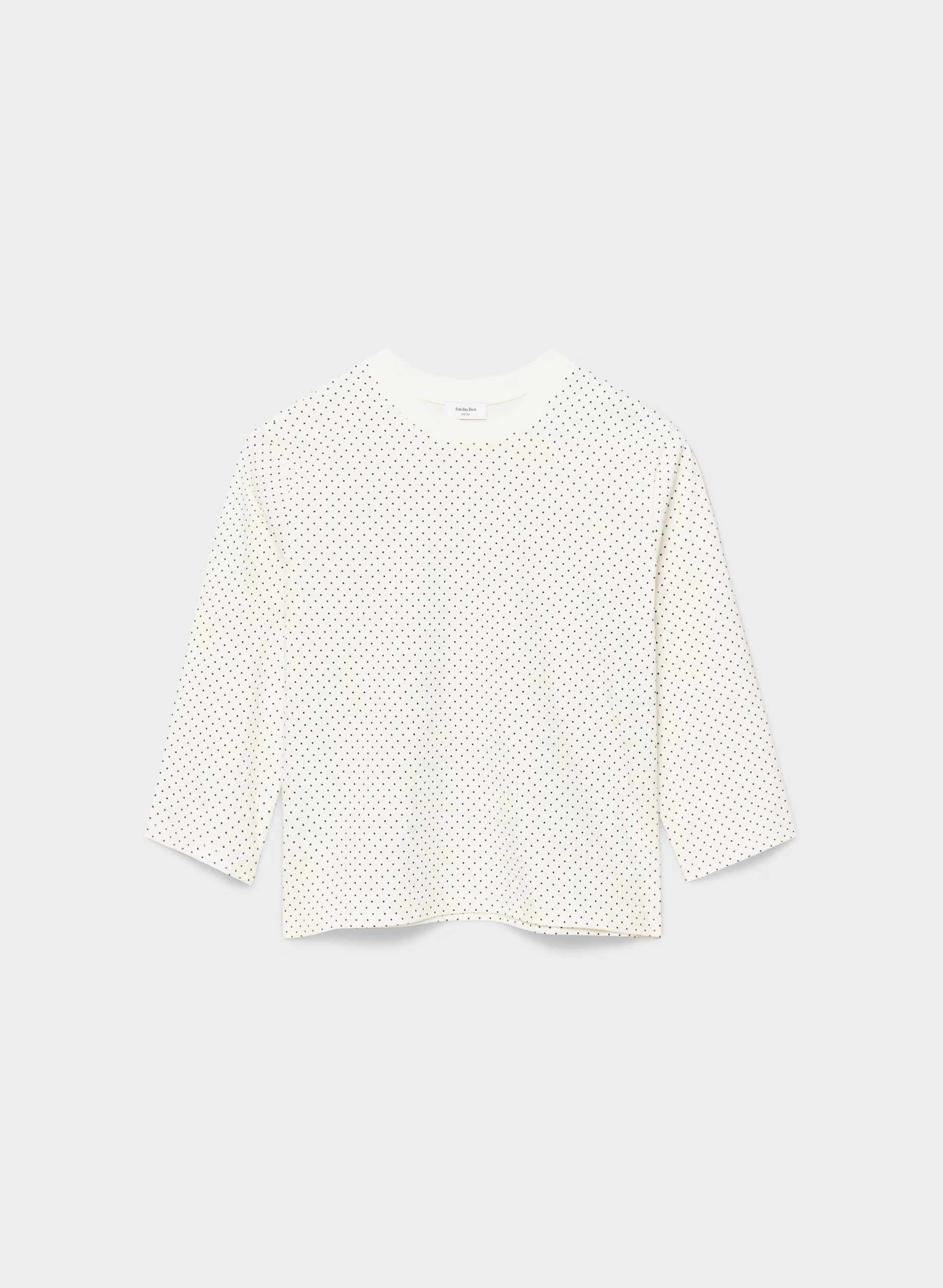 CottonWhisk™ Emma 3/4 Sleeve T-Shirt - LGHT BRCH/ADML NVY